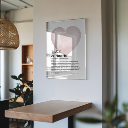 Acrylglas Bild Poster Definition mit Namen Geschenkidee
