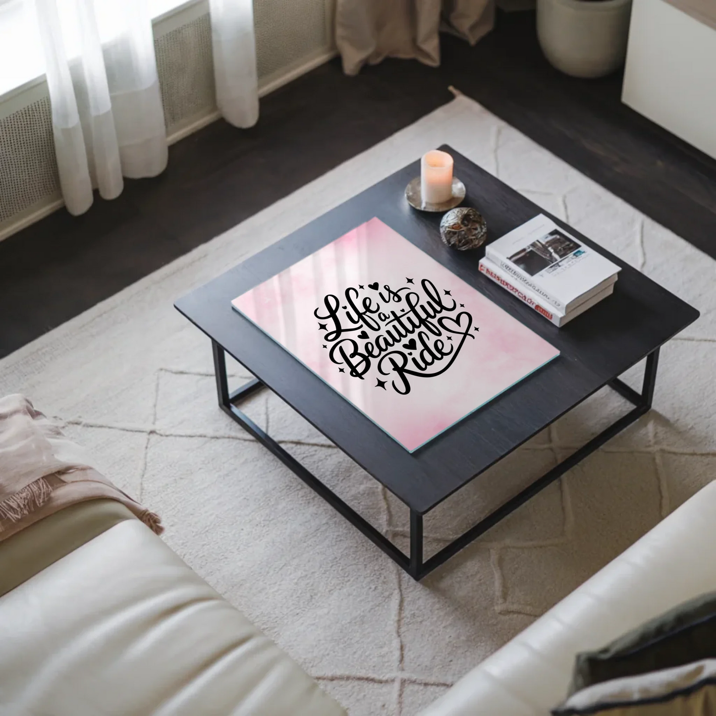 Acrylglas Bild Life is a Beautiful Ride Geschenkidee