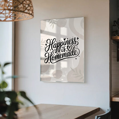 Bild Mit Acrylglas Happiness is Homemade Geschenkidee