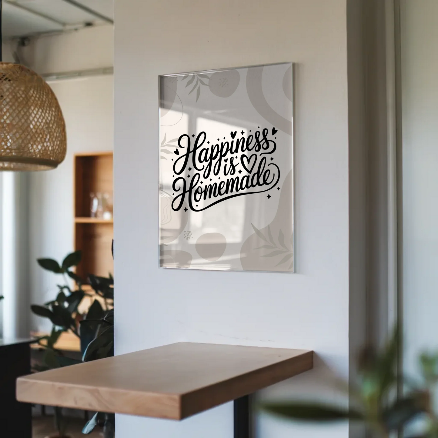 Bild Mit Acrylglas Happiness is Homemade Geschenkidee