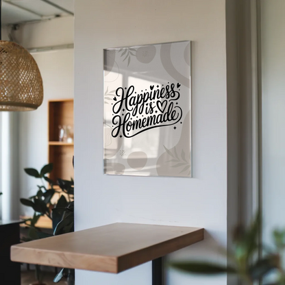 Bild Mit Acrylglas Happiness is Homemade Geschenkidee