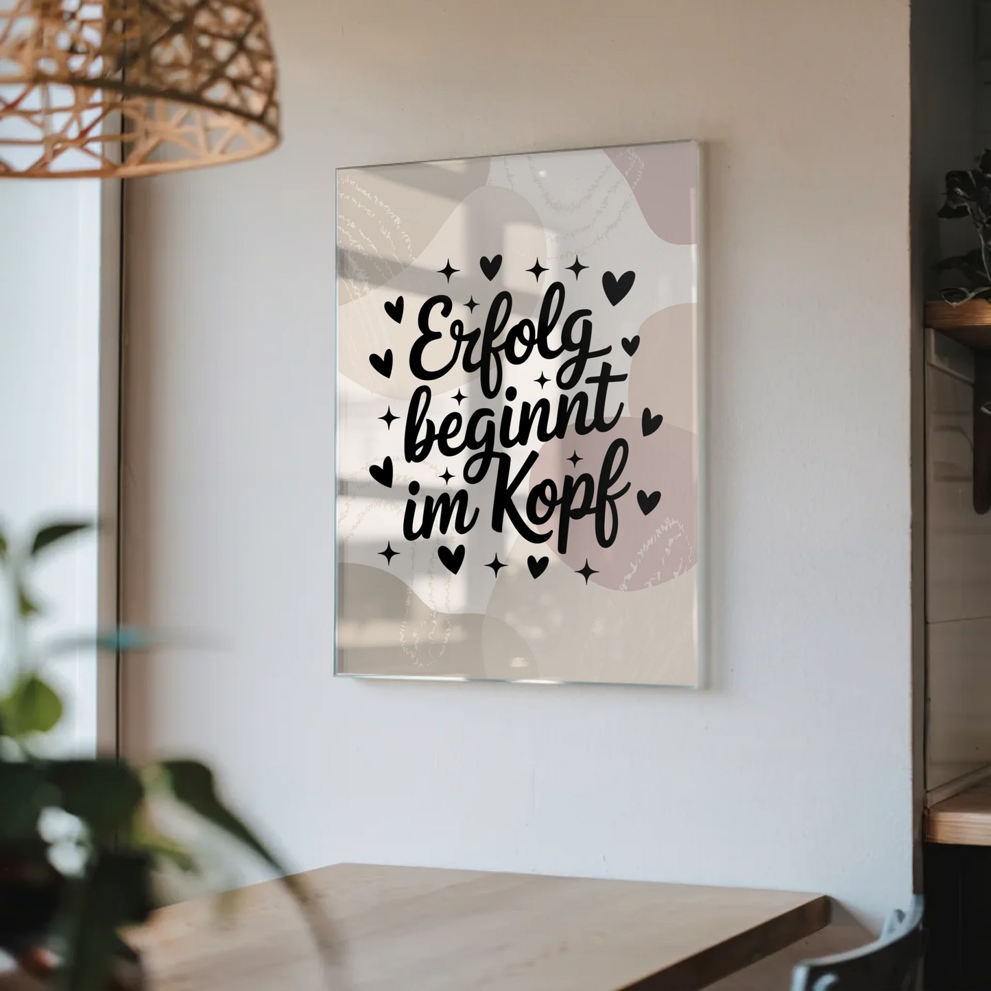 Wandbild Acrylglas Erfolg beginnt im Kopf Poster