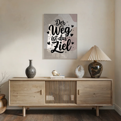 Acrylglas Mit Foto Der Weg ist das Ziel Geschenkidee