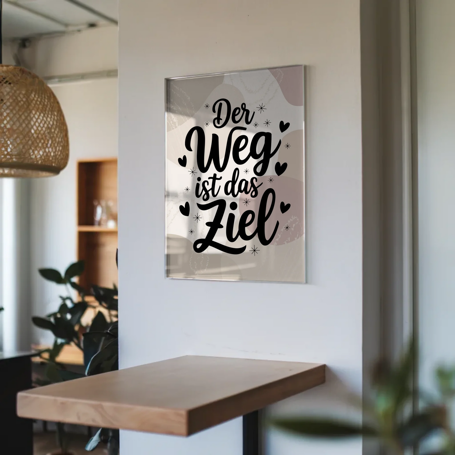 Acrylglas Mit Foto Der Weg ist das Ziel Geschenkidee