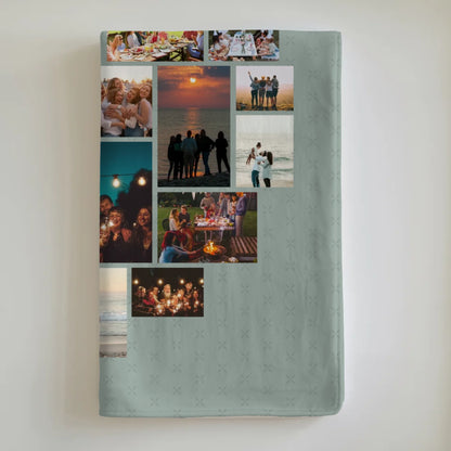 Personalisierte Decke Oma Fotocollage Zum kuscheln gern