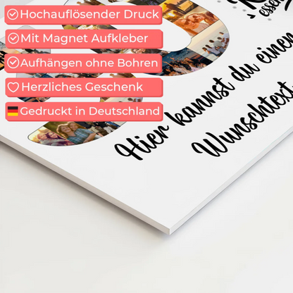 Fotoboard Magnet Poster mit Unterschriften 30 Geburtstag Kuchen