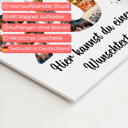 Fotoboard Magnet Poster mit Unterschriften 90 Geburtstag