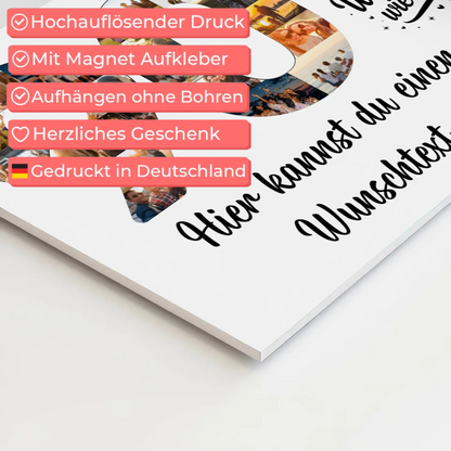 Fotoboard Magnet Poster mit Unterschriften 90 Geburtstag