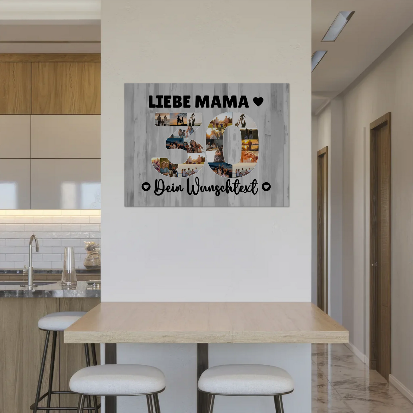 Fotoboard Poster magnetisch mit Wunschtext 30 Geburtstag Mama