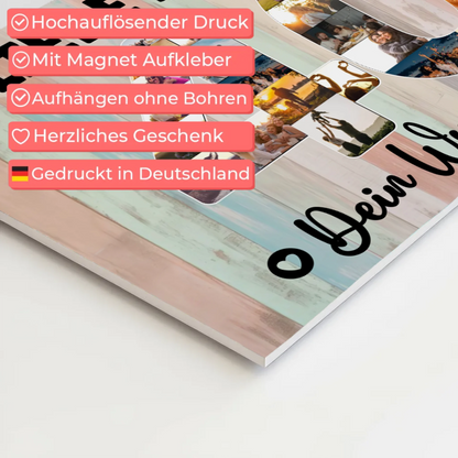 Magnetisches Fotoboard mit Unterschriften 40 Geburtstag Mama