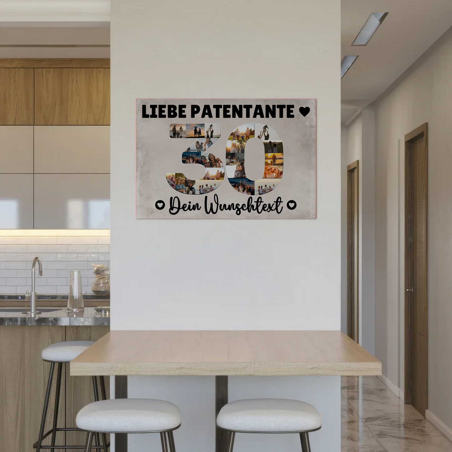 Magnetisches Fotoboard mit Unterschriften 30 Geburtstag Patentante