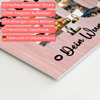 Magnet Poster mit Wunschtext 40 Geburtstag Patentante