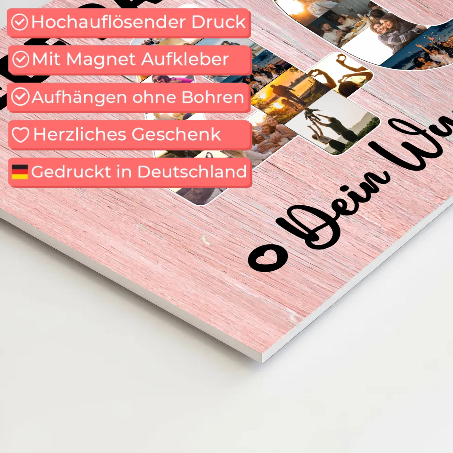 Magnet Poster mit Wunschtext 40 Geburtstag Patentante