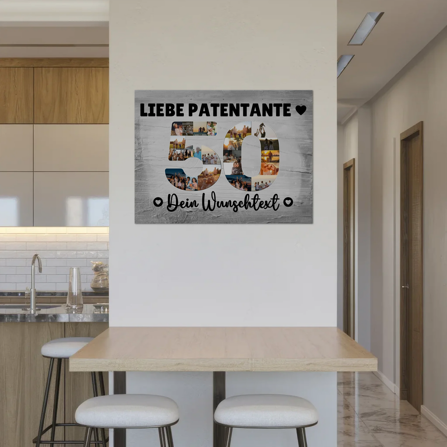 Magnet Wandbild mit Unterschriften 50 Geburtstag Patentante