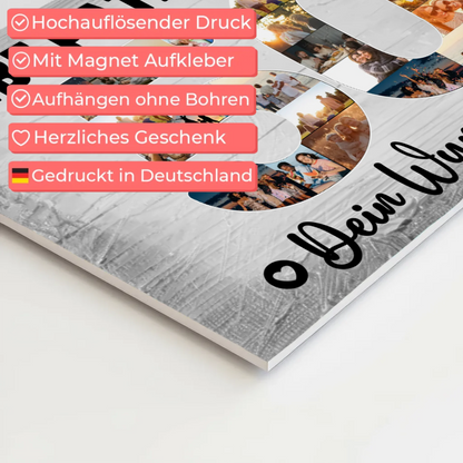 Magnet Wandbild mit Unterschriften 50 Geburtstag Patentante