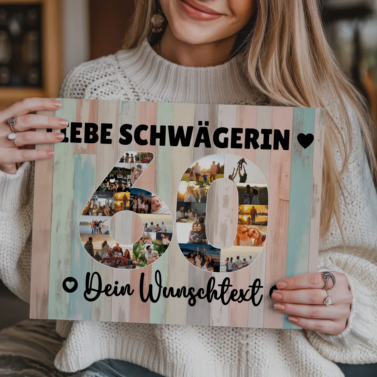 Magnet Poster mit Wunschtext 60 Geburtstag Schwägerin