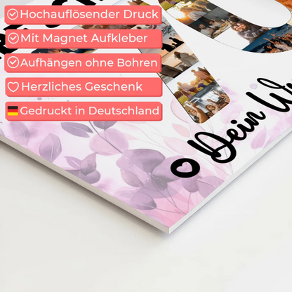 Magnet Wandbild mit Unterschriften 70 Geburtstag Schwägerin