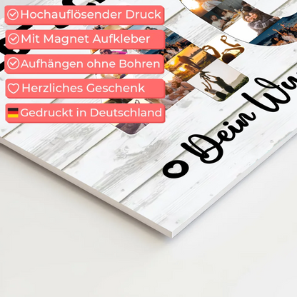 Fotoboard Poster magnetisch mit Wunschtext 40 Geburtstag Schwägerin
