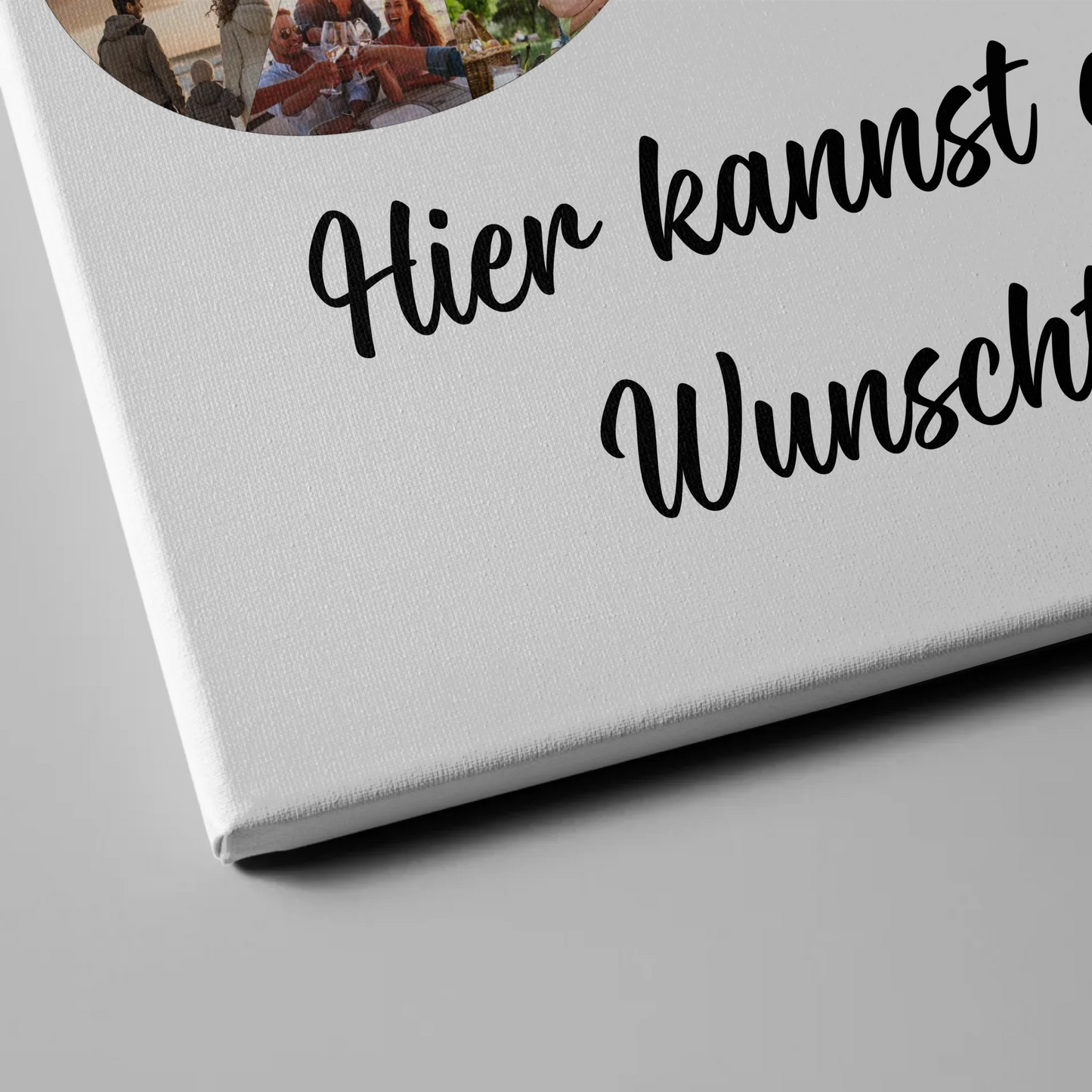 Personalisierte Fotoleinwand Wunschtext 60 Geburtstag Alles Gute für Dich