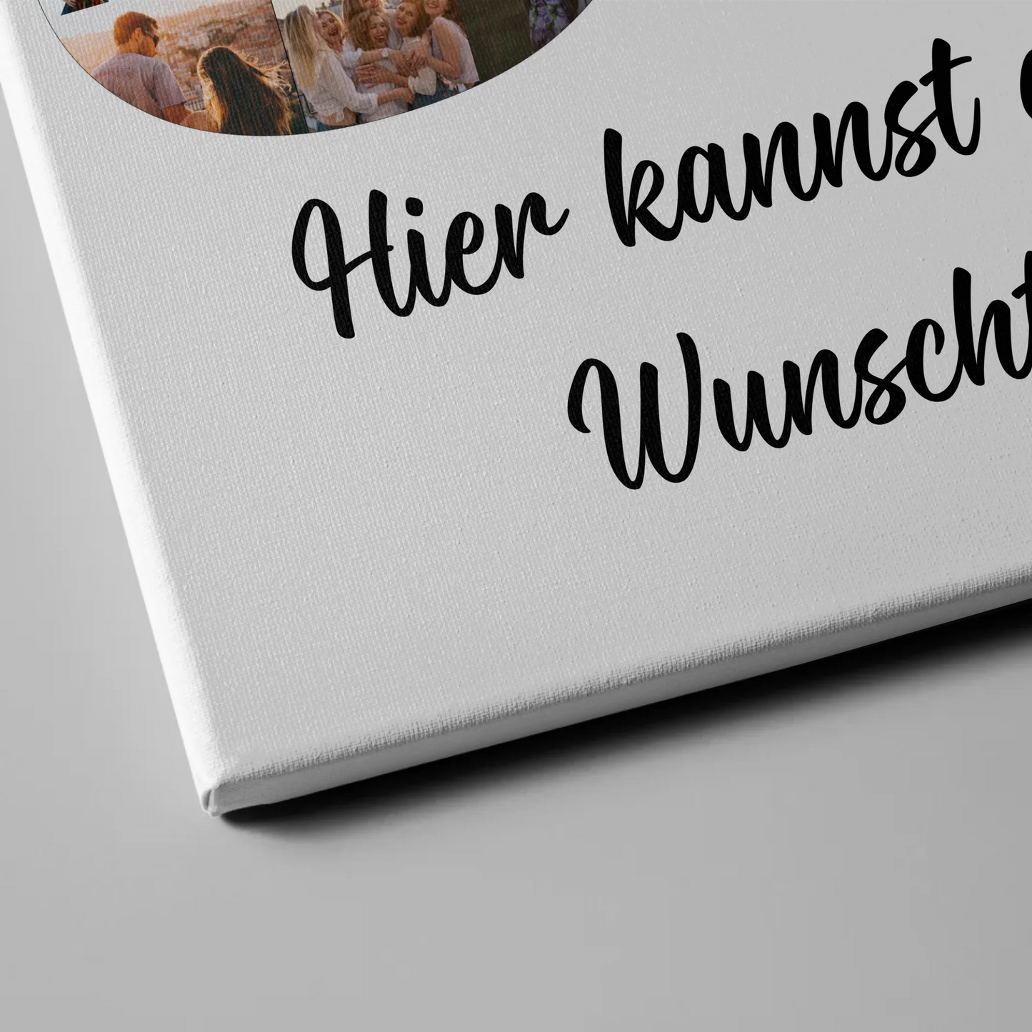Personalisierte Fotoleinwand mit Wunschtext 80 Geburtstag Mehr Kuchen
