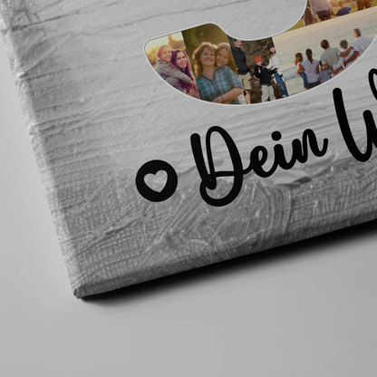 Personalisierte Fotoleinwand mit Wunschtext zum 30 Geburtstag Beste Freundin