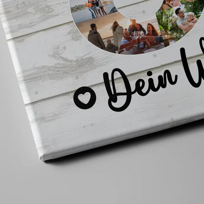 Personalisierte Fotoleinwand Wunschtext für 60 Geburtstag Beste Freundin