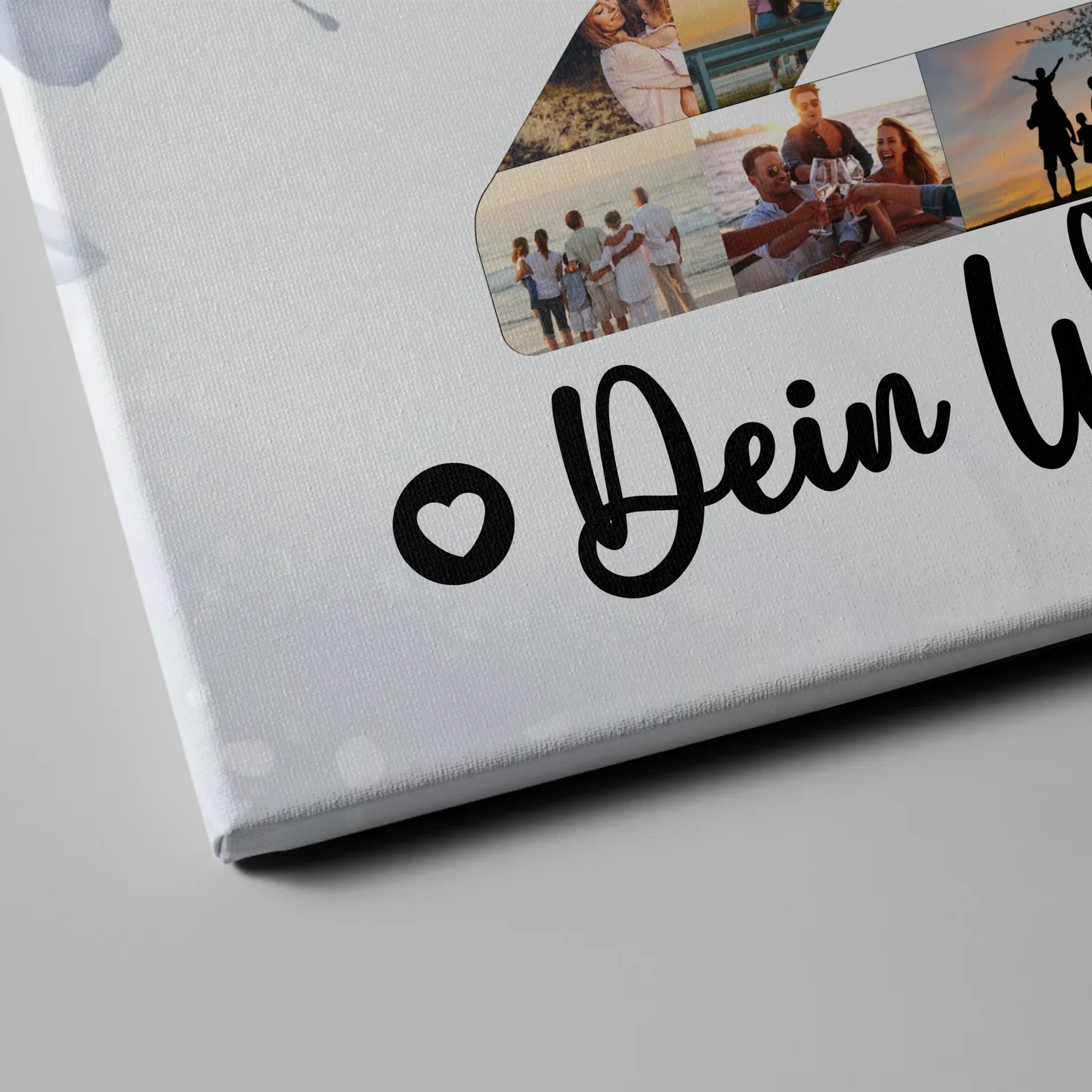 Personalisierte Fotoleinwand mit Wunschtext 20 Geburtstag Nichte