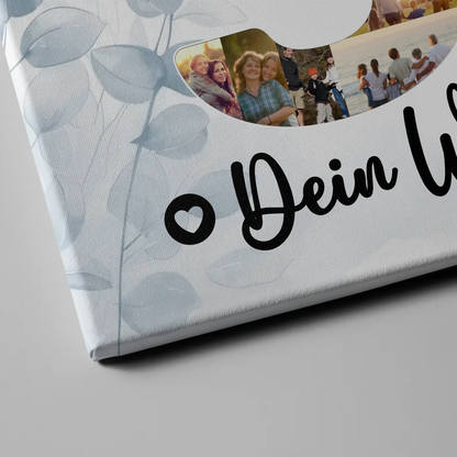 Personalisierte Fotoleinwand mit Wunschtext zum 30 Geburtstag Nichte