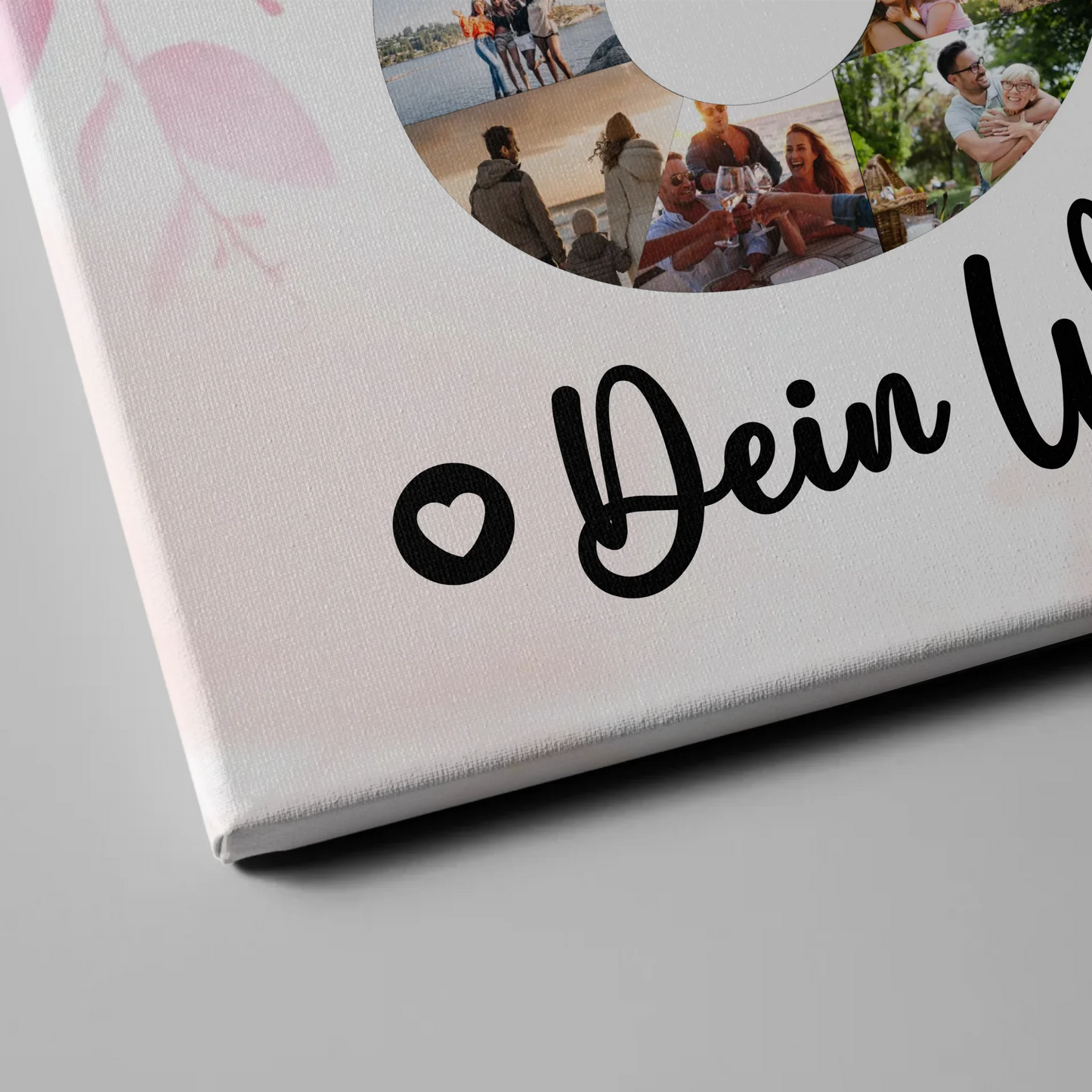 Personalisierte Fotoleinwand mit Wunschtext 60 Geburtstag Oma