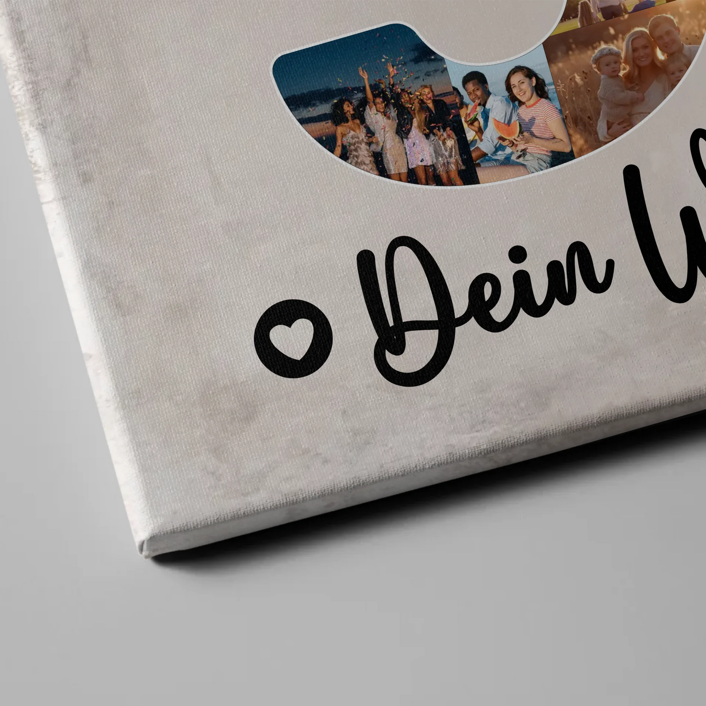 Personalisierte Fotoleinwand Wunschtext Stiefmama 50 Geburtstag