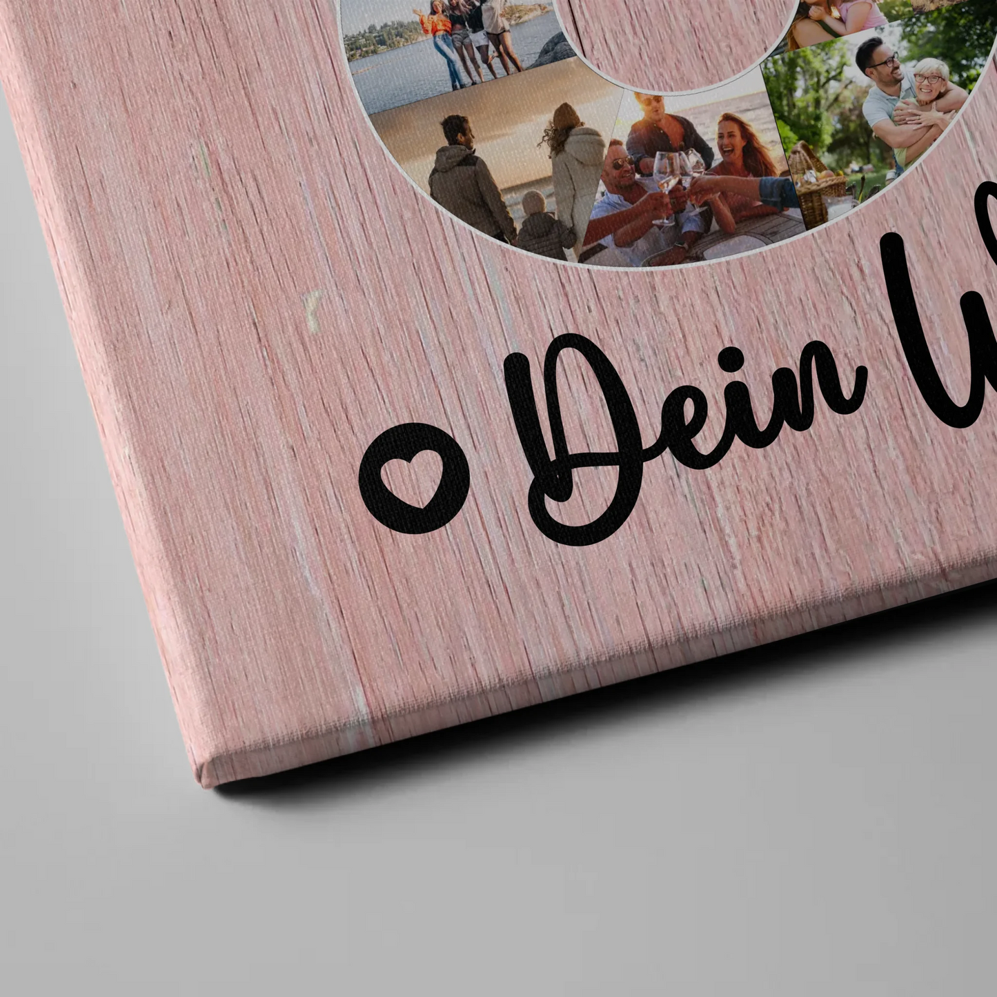 Personalisierte Fotoleinwand mit Wunschtext für Stiefmama 60 Geburtstag