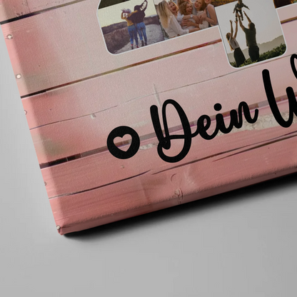 Personalisierte Fotoleinwand mit Wunschtext zum 40 Geburtstag Tante