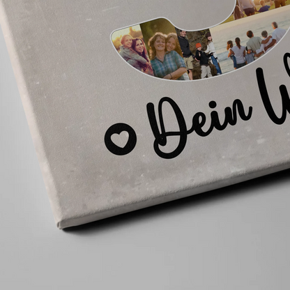 Personalisierte Fotoleinwand mit Wunschtext 30 Geburtstag Bruder