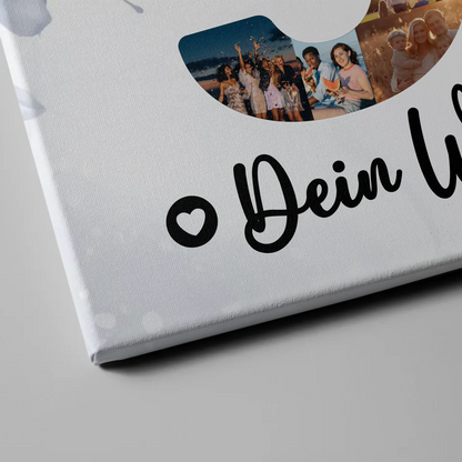 Personalisierte Fotoleinwand Wunschtext 50 Geburtstag Onkel