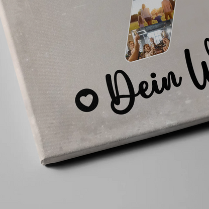 Personalisierte Fotoleinwand Wunschtext 70 Geburtstag Schwager