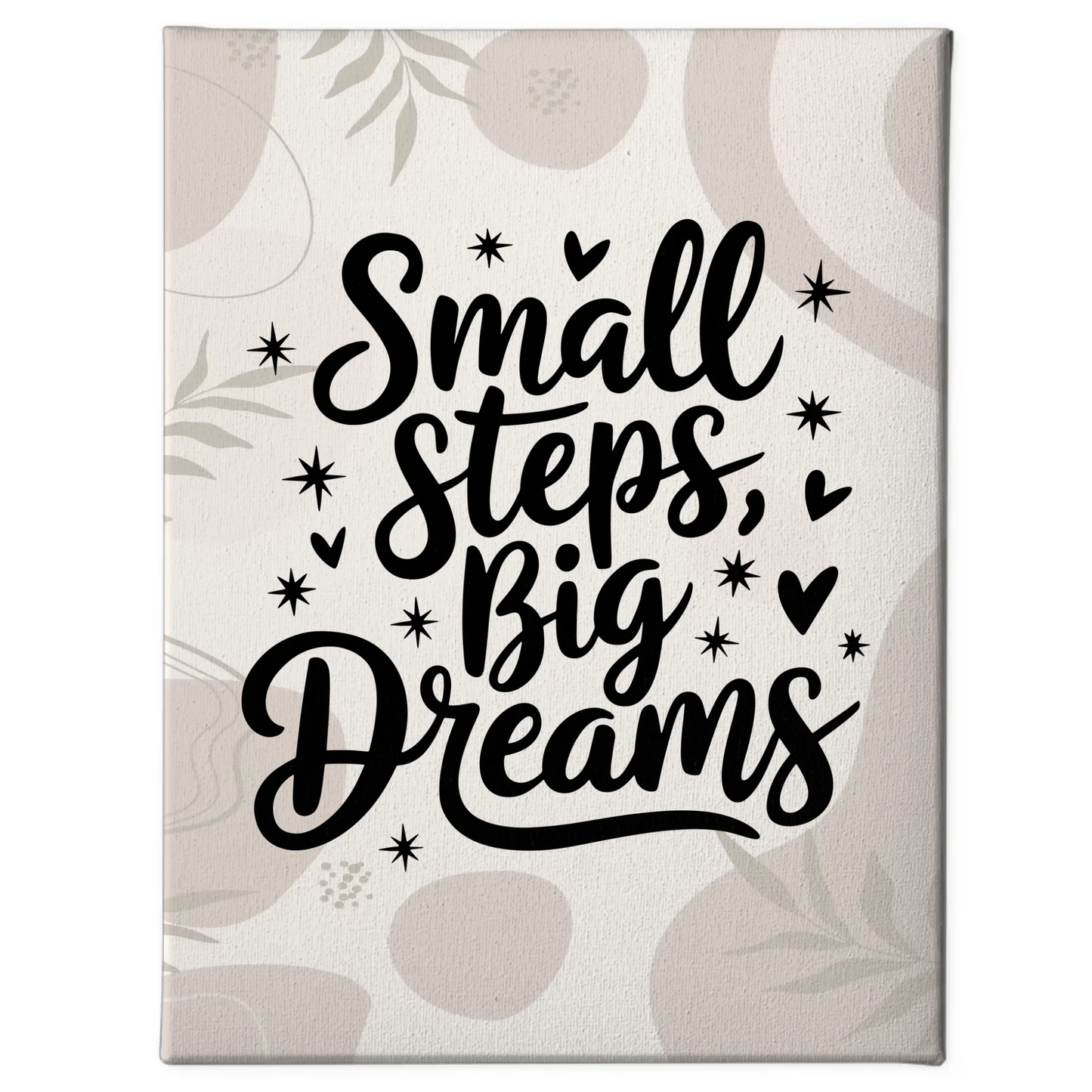 Leinwand Mit Spruch Small Steps Big Dreams Persönliches Geschenk