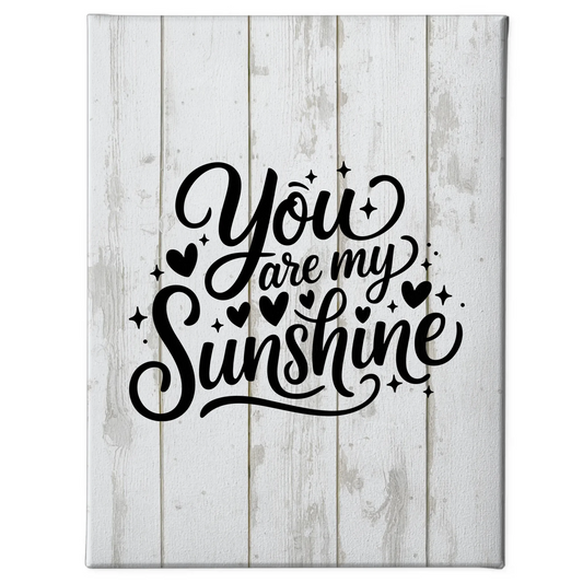 Personalisierte Sprüche Leinwand You are my sunshine Geschenk
