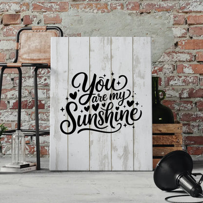 Personalisierte Sprüche Leinwand You are my sunshine Geschenk
