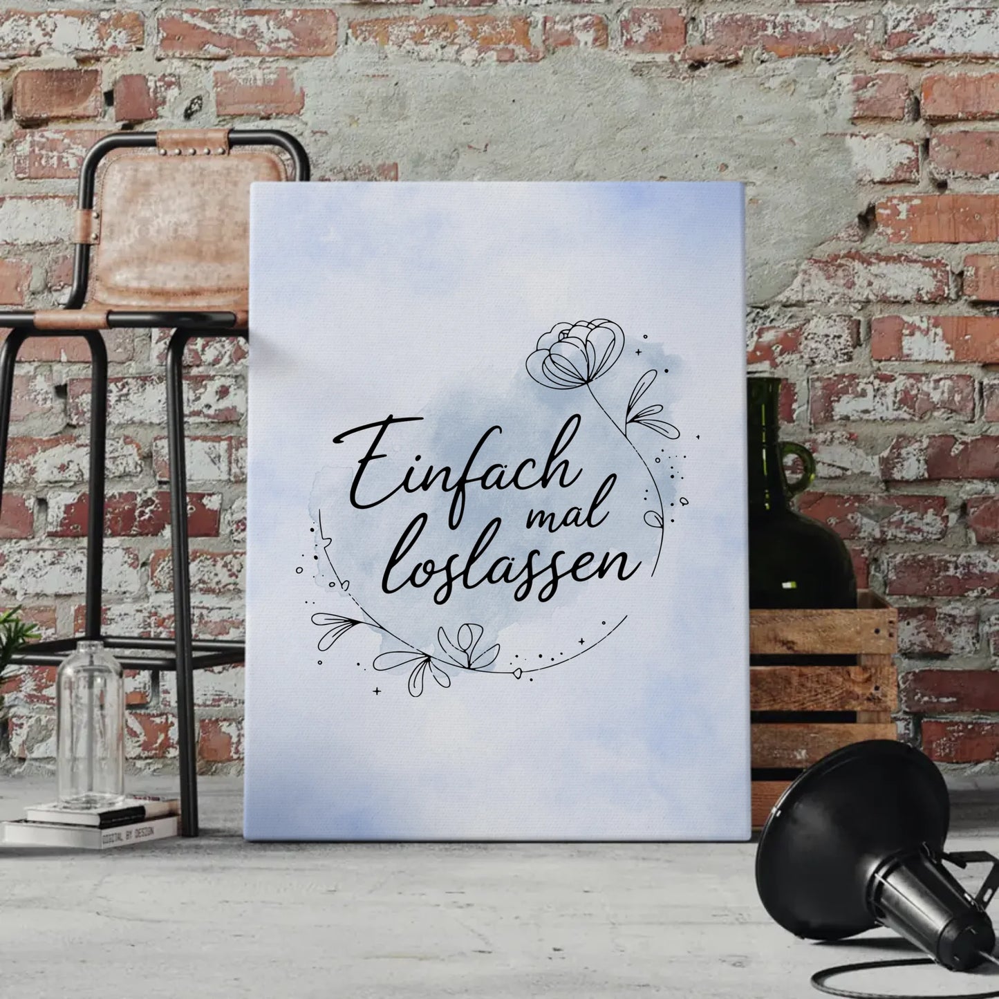 Personalisierte Leinwand Spruch Einfach mal loslassen Geschenke