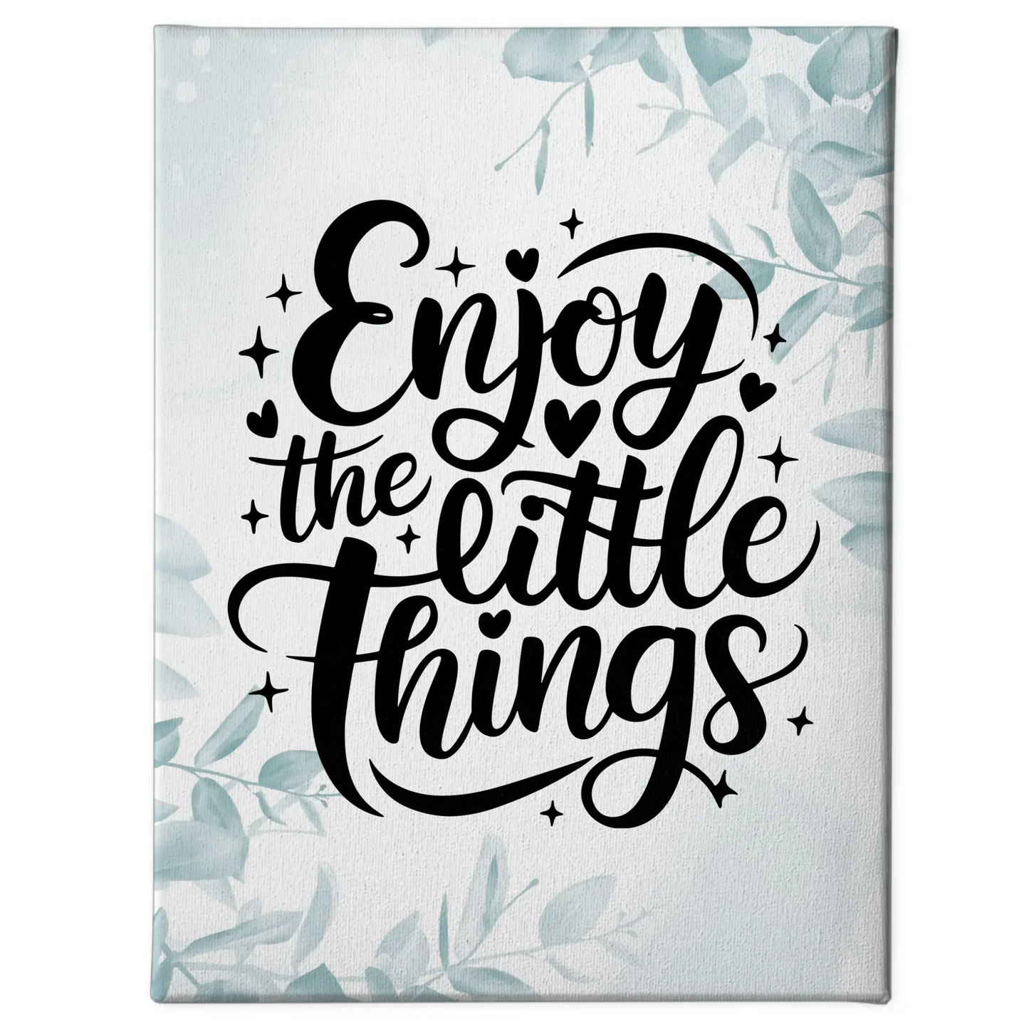 Leinwand Spruch Enjoy the little things personalisierte Geschenke