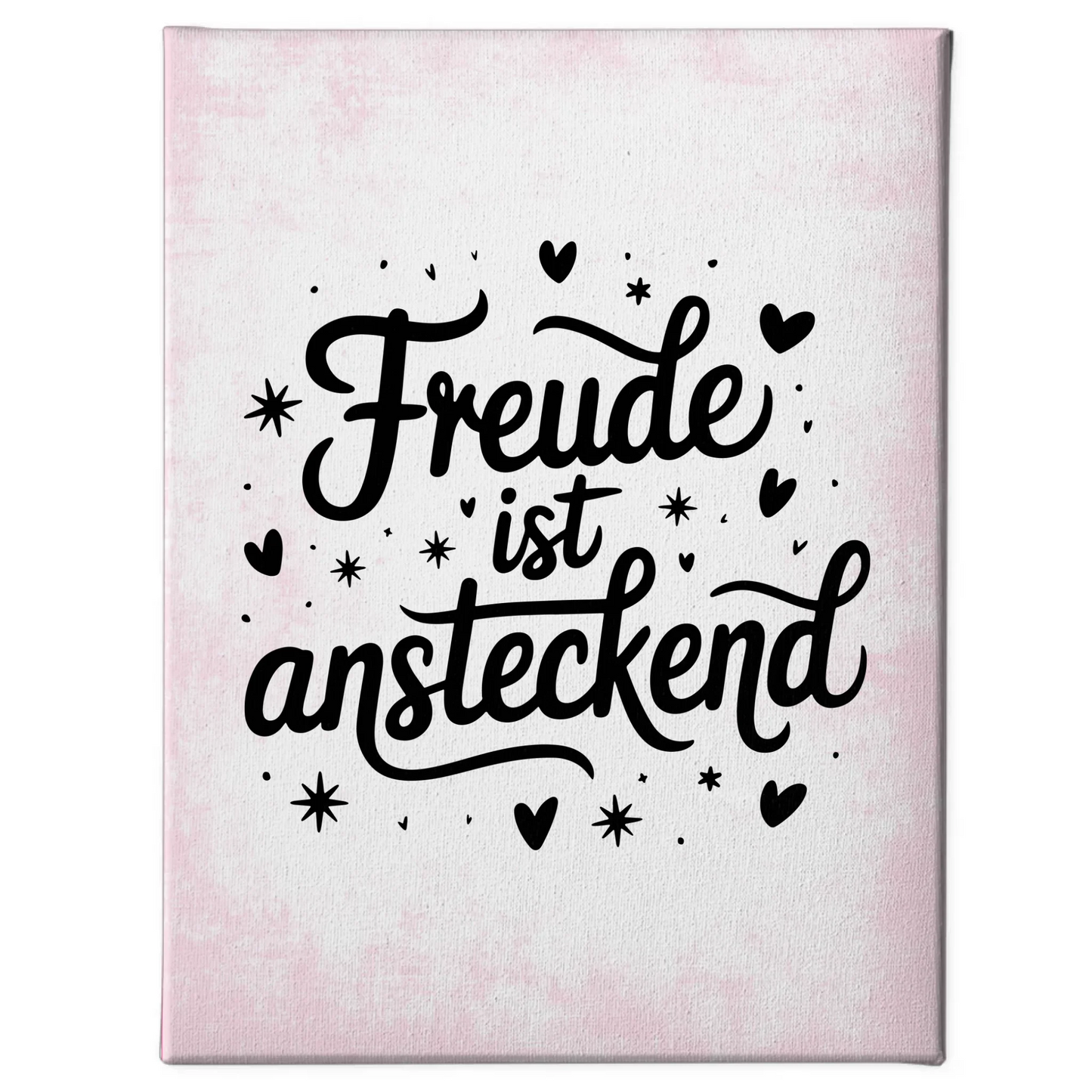 Personalisierte Sprüche Leinwand Freude ist ansteckend Geschenk