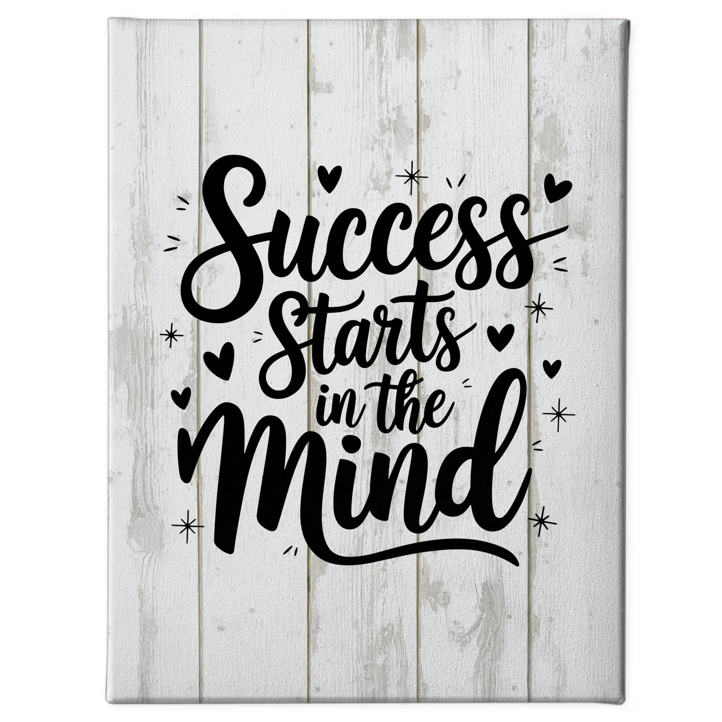 Leinwand Mit Spruch Success starts in the mind Geschenkidee