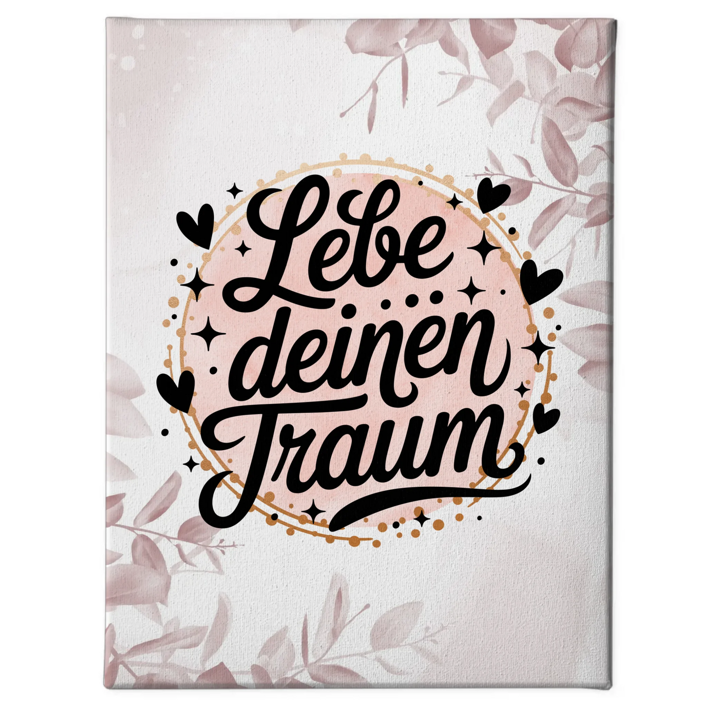 Sprüche Leinwand Lebe deinen Traum personalisierte Geschenke