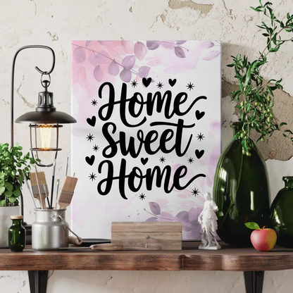 Leinwand Mit Spruch Home sweet home für persönliches Wohnen