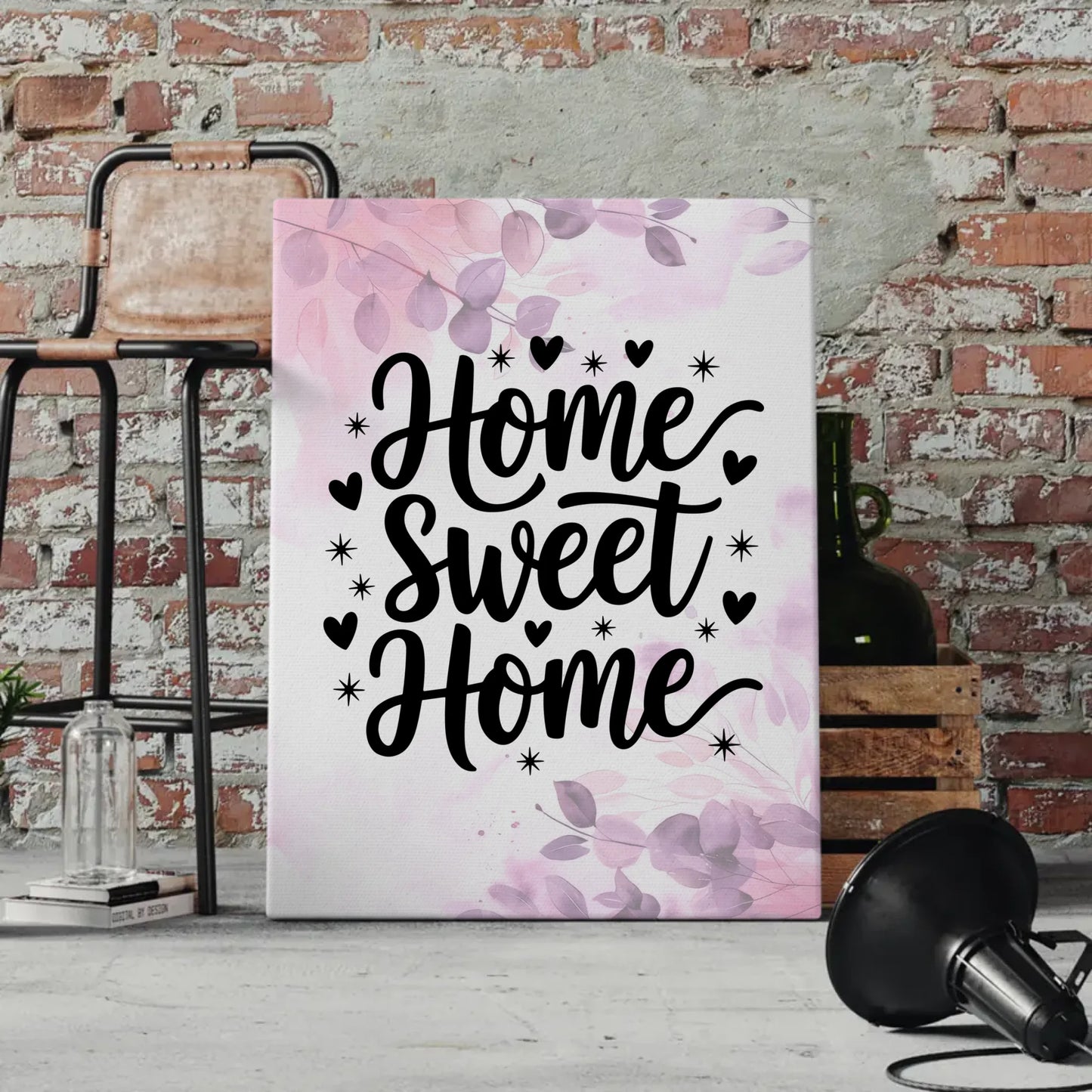 Leinwand Mit Spruch Home sweet home für persönliches Wohnen
