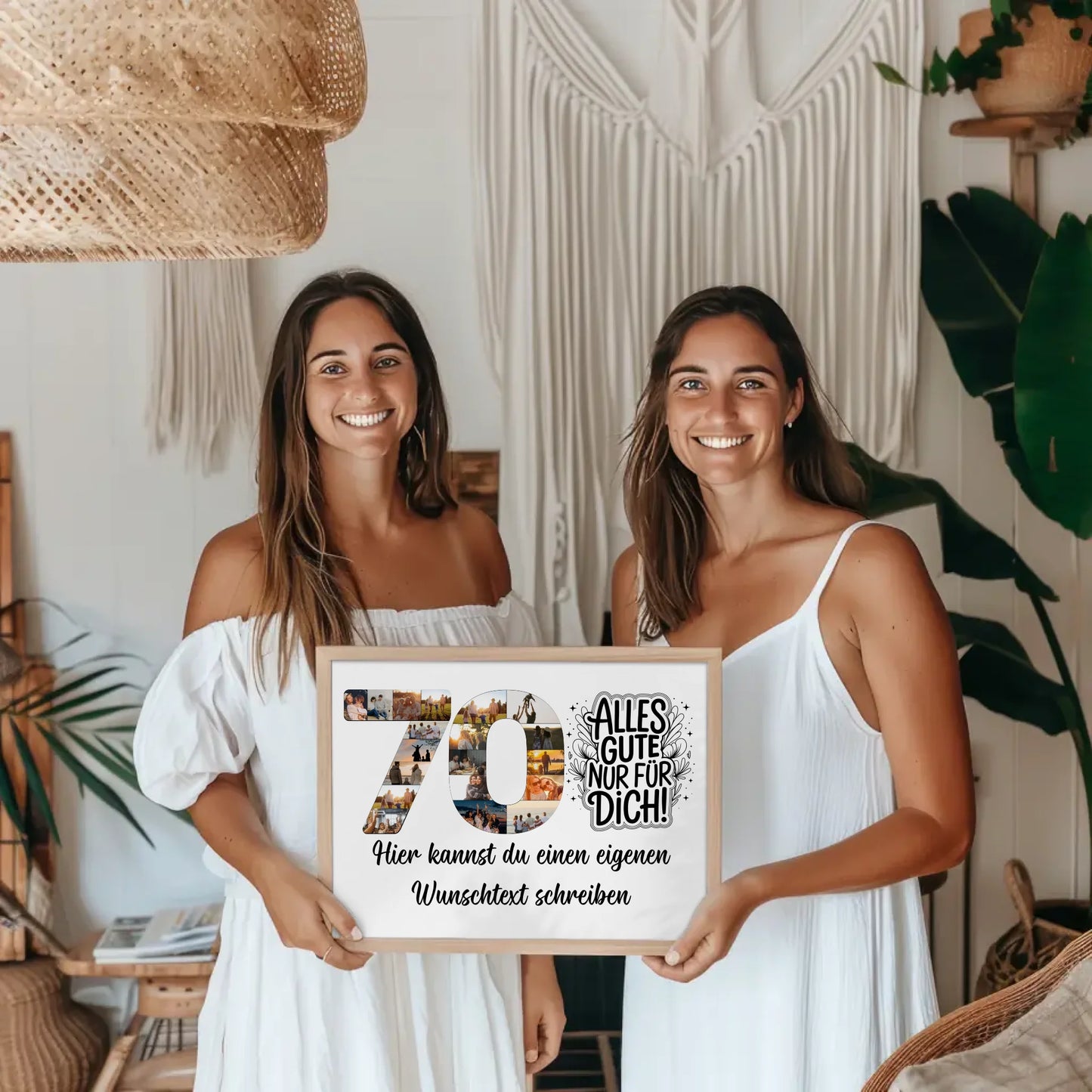 Personalisiertes Poster Wunschtext 70 Geburtstag Alles Gute