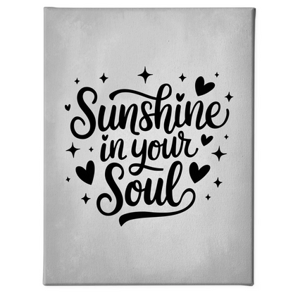 Personalisierte Spruch Leinwand Sunshine in your soul