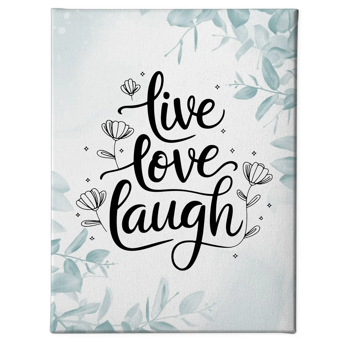Personalisierte Sprüche Leinwand Live Love Laugh Geschenk