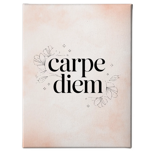 Leinwand Mit Spruch Carpe Diem für persönliche Geschenke