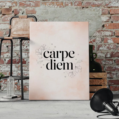 Leinwand Mit Spruch Carpe Diem für persönliche Geschenke